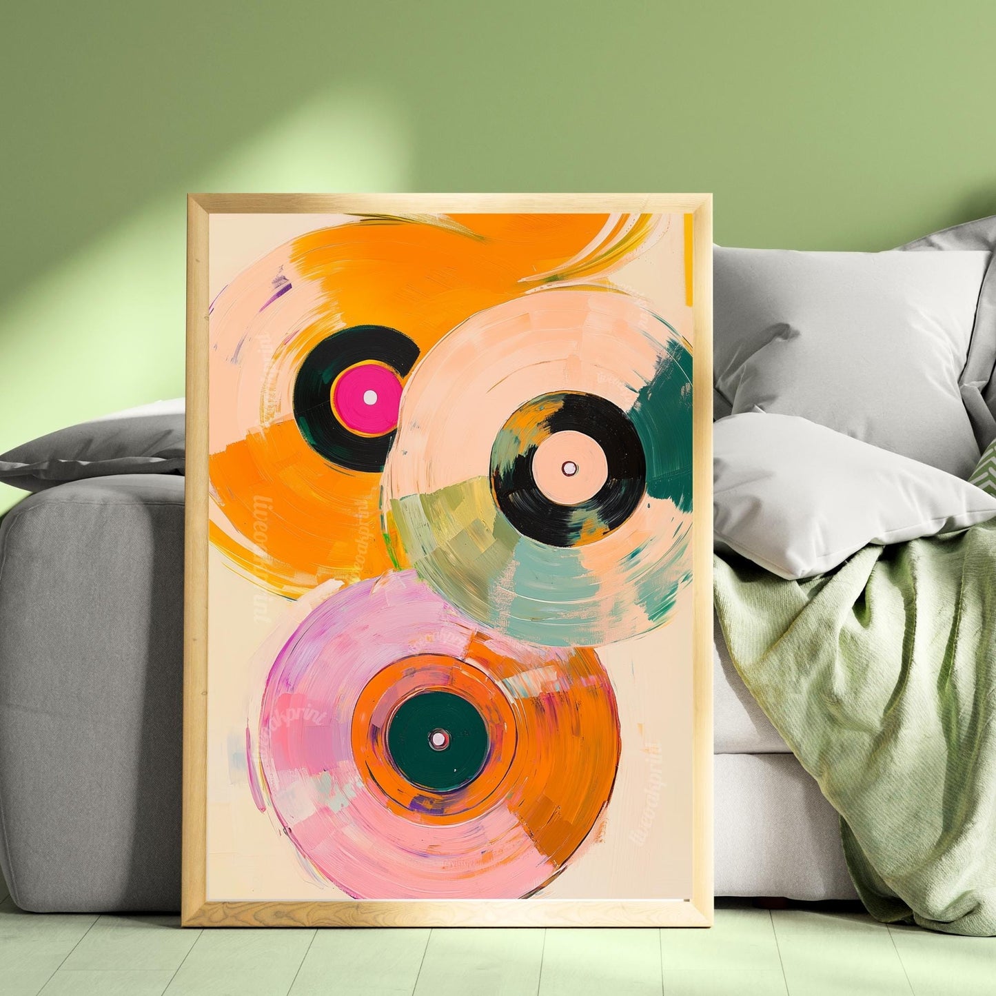 Retro Vinyl Painting