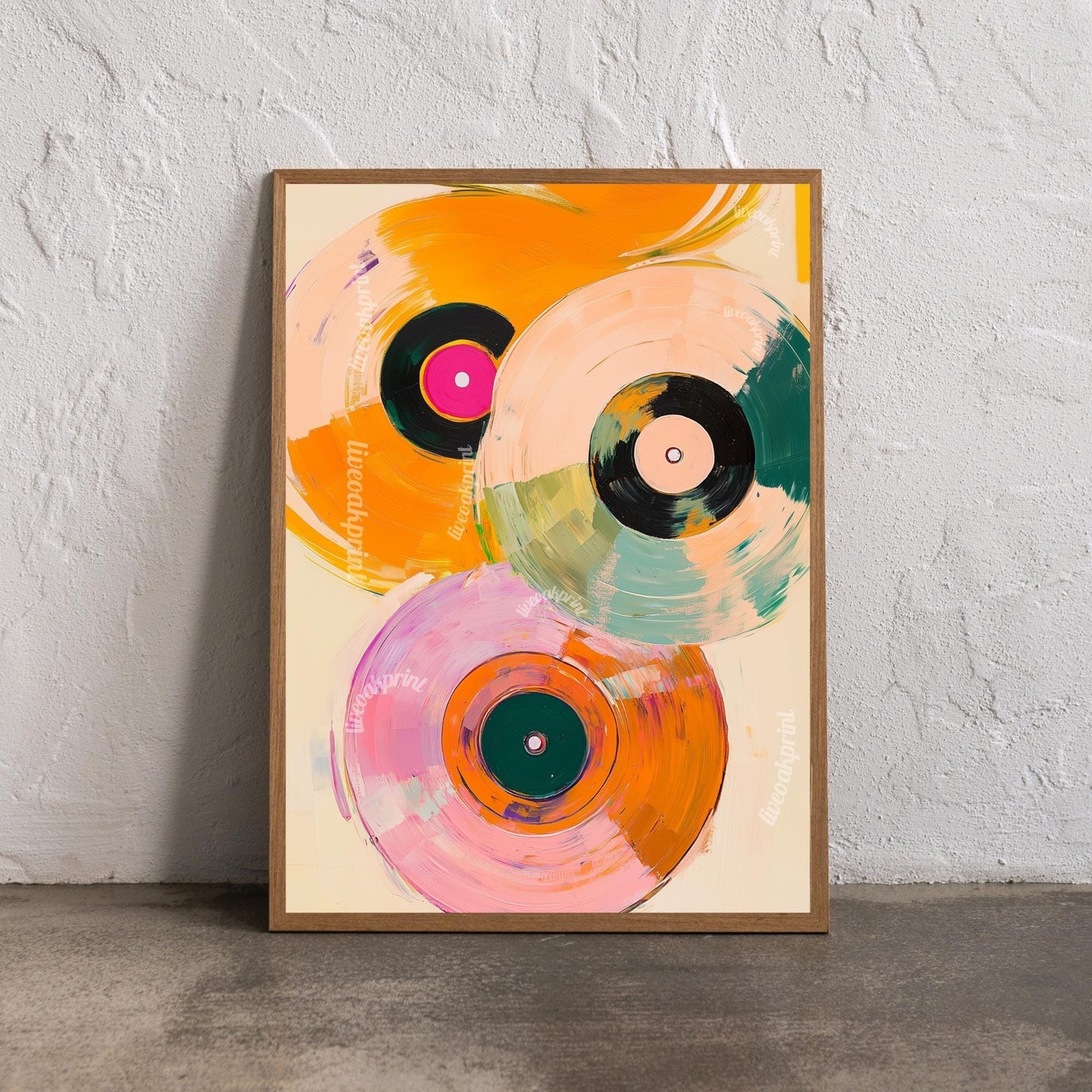 Retro Vinyl Painting