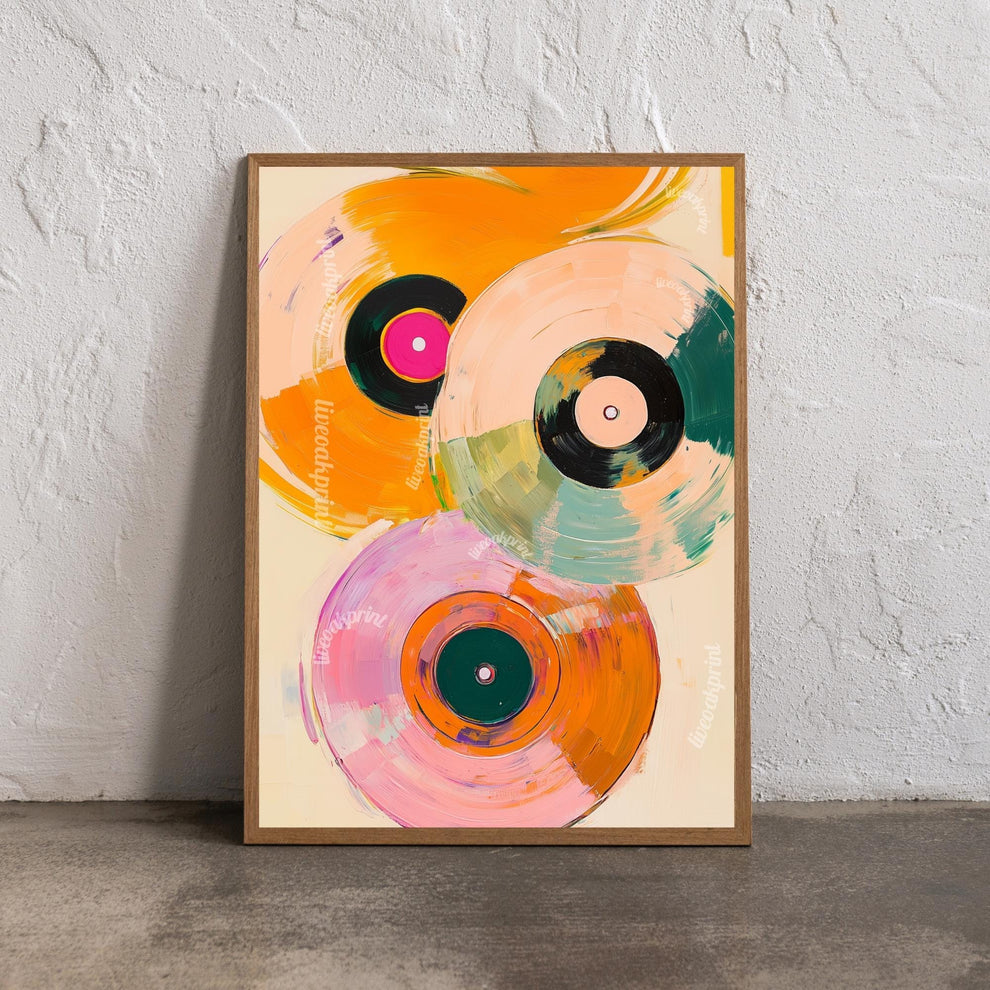 Retro Vinyl Painting