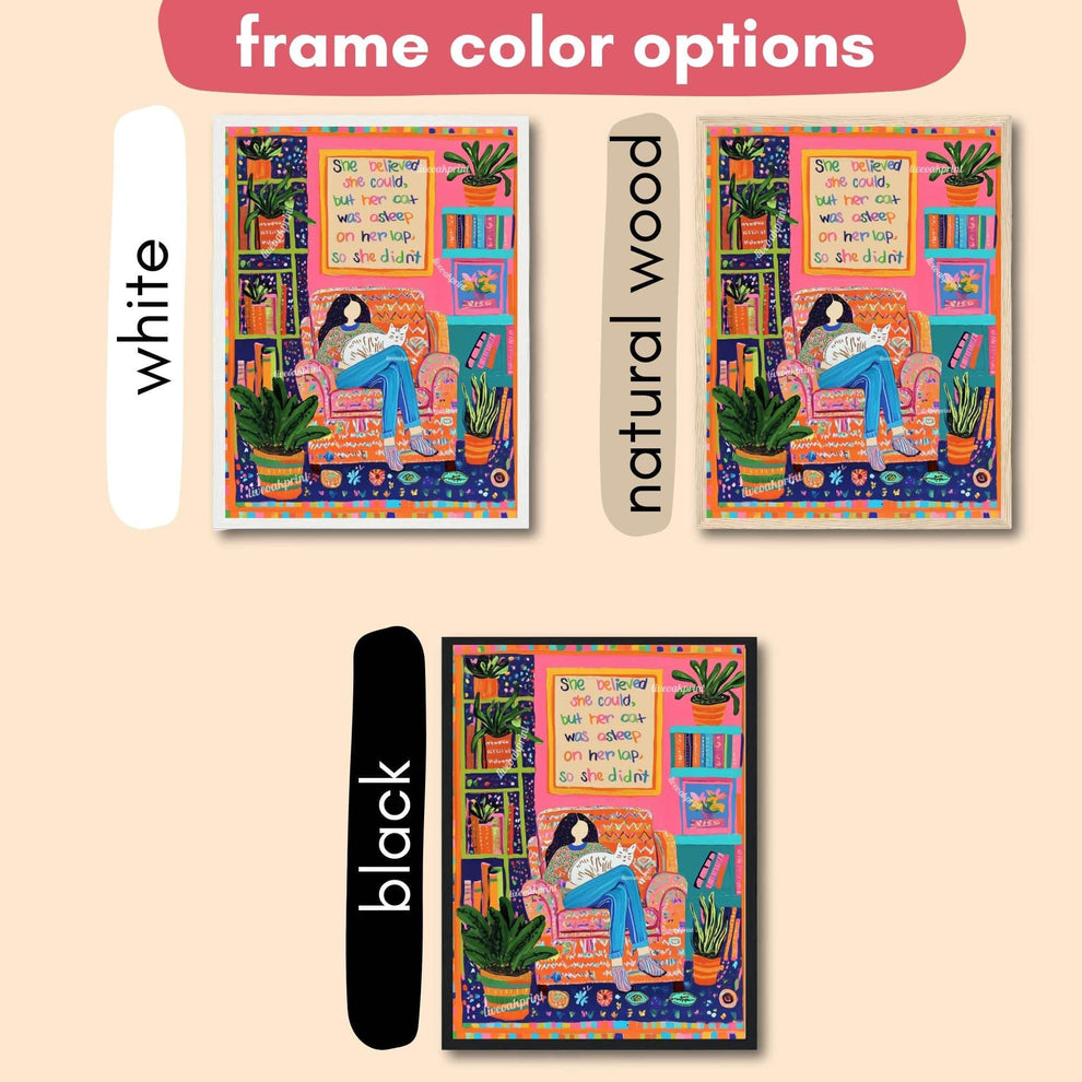 She Believed She Could, But Her Cat Was Asleep on Her Lap So She Didn’t