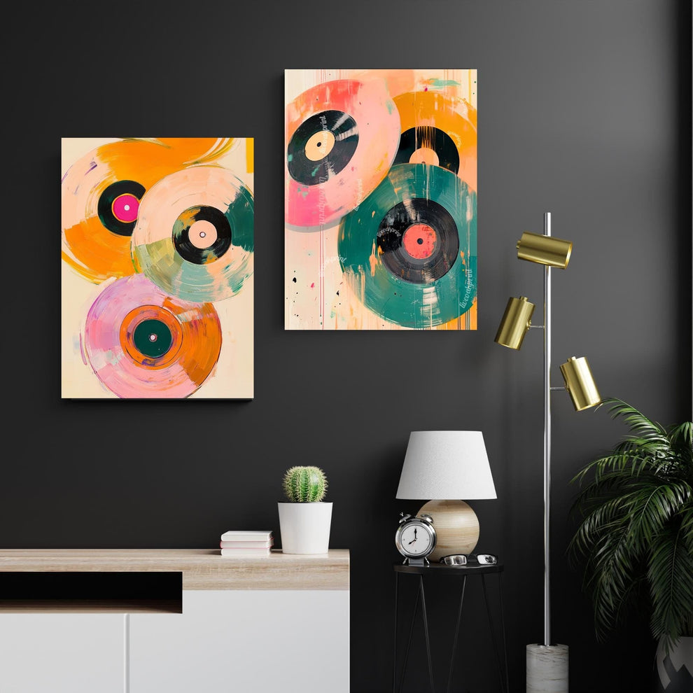 Retro Vinyl Painting