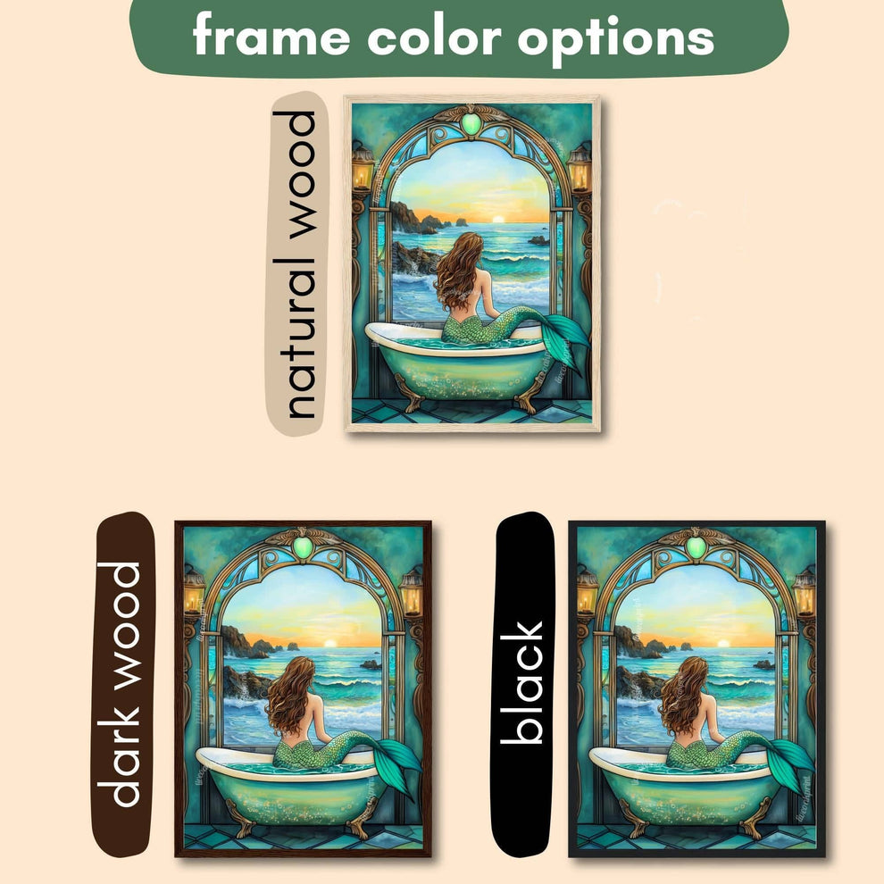 Mermaid in a Bathtub Print