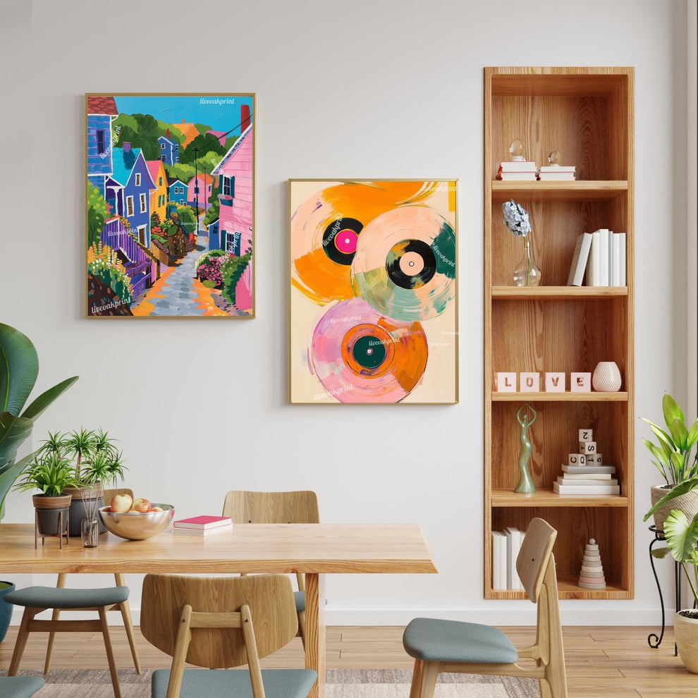 Quaint and Cozy Little Town Print