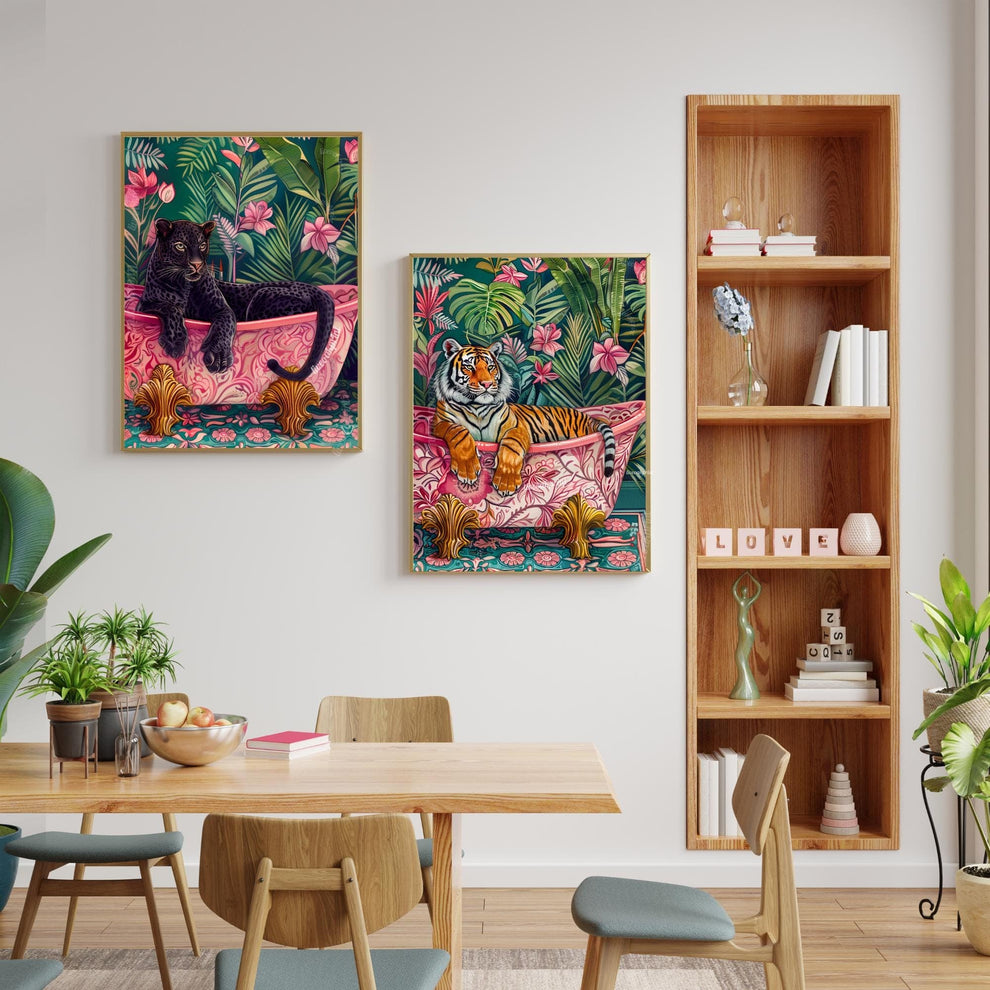 Black Panther in a Bathtub