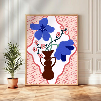 Modern Floral Vase Print