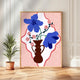Modern Floral Vase Print