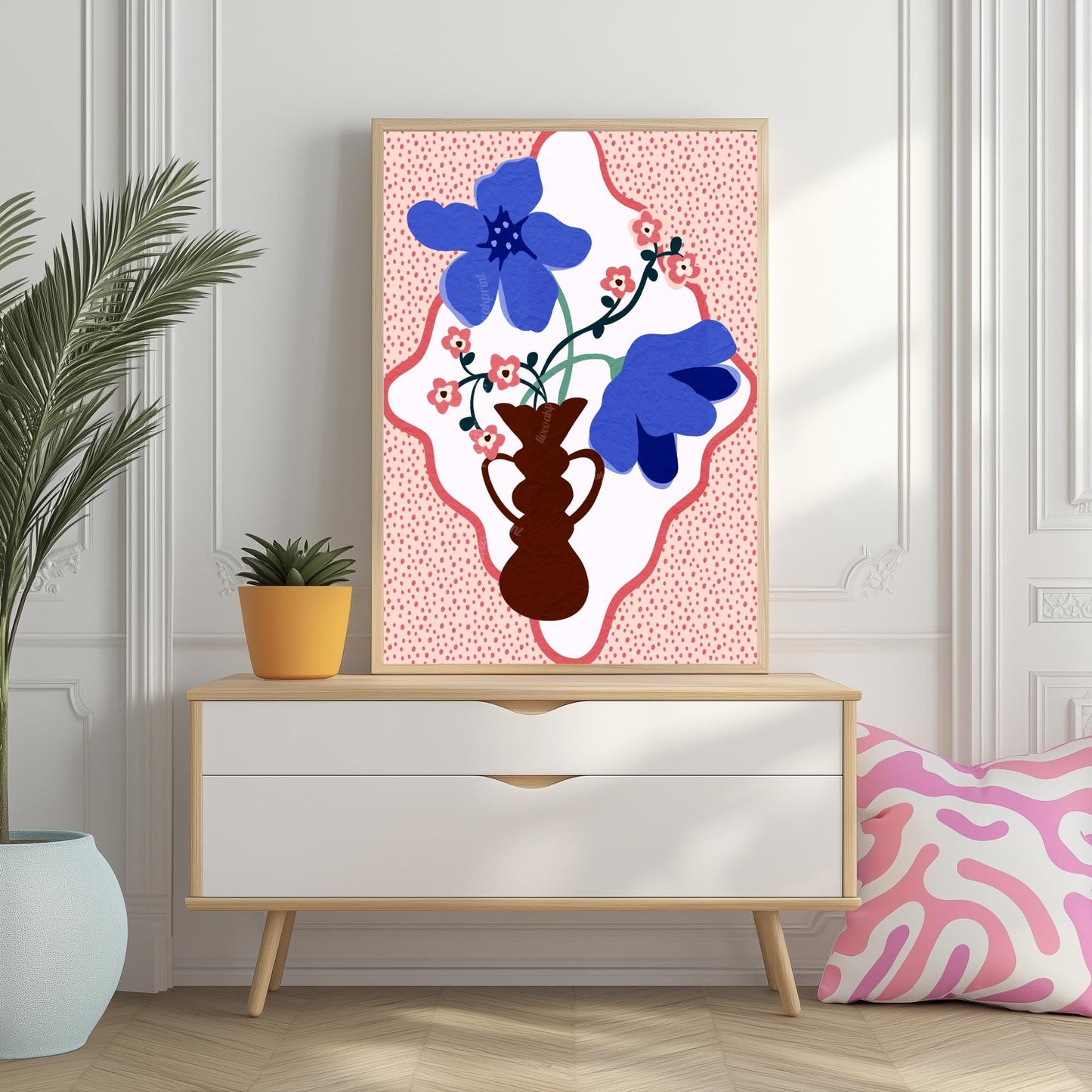 Modern Floral Vase Print