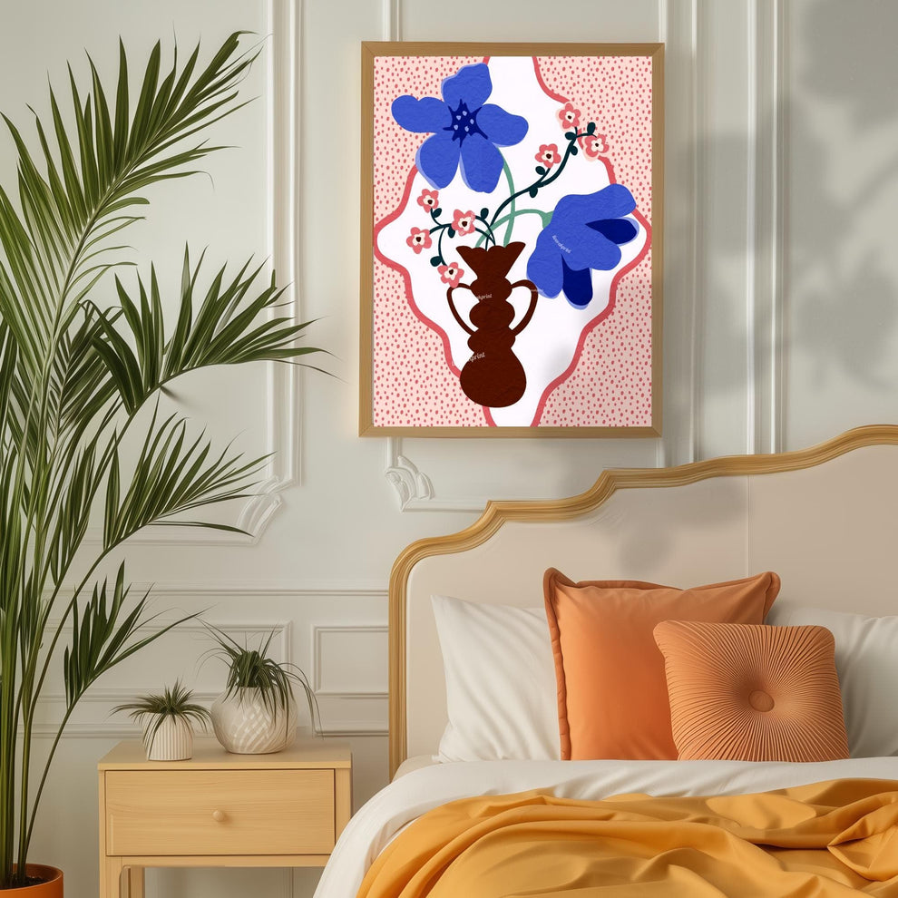 Modern Floral Vase Print