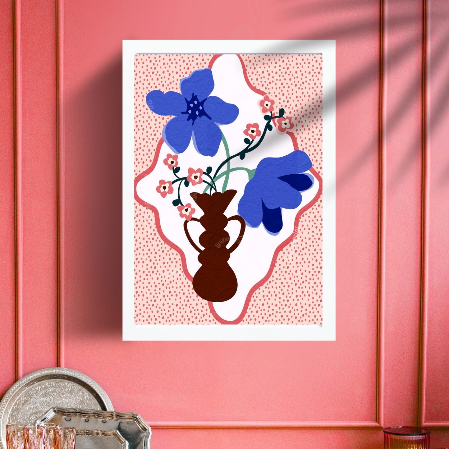 Modern Floral Vase Print