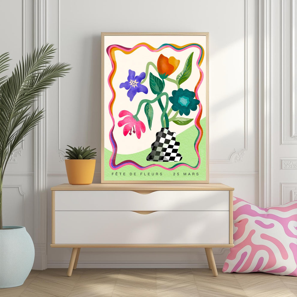 Festival of Flowers Sign – Dopamine Decor Vase