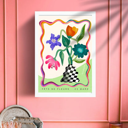 Festival of Flowers Sign – Dopamine Decor Vase