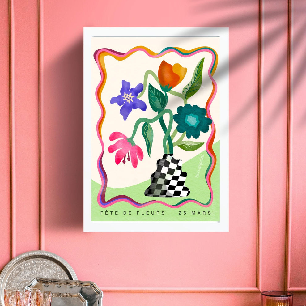 Festival of Flowers Sign – Dopamine Decor Vase