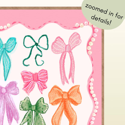 Coquette Bow Wall Art