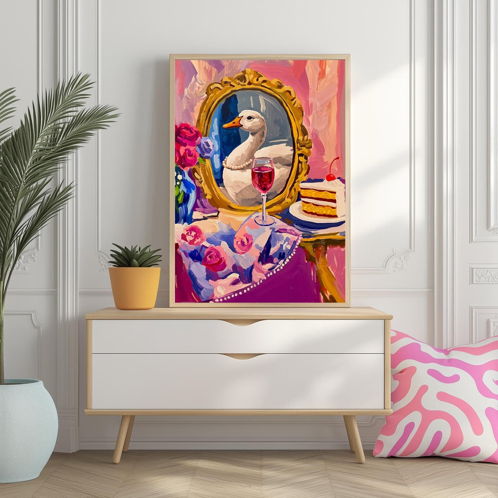 Lady Goose Enjoys Her Evening