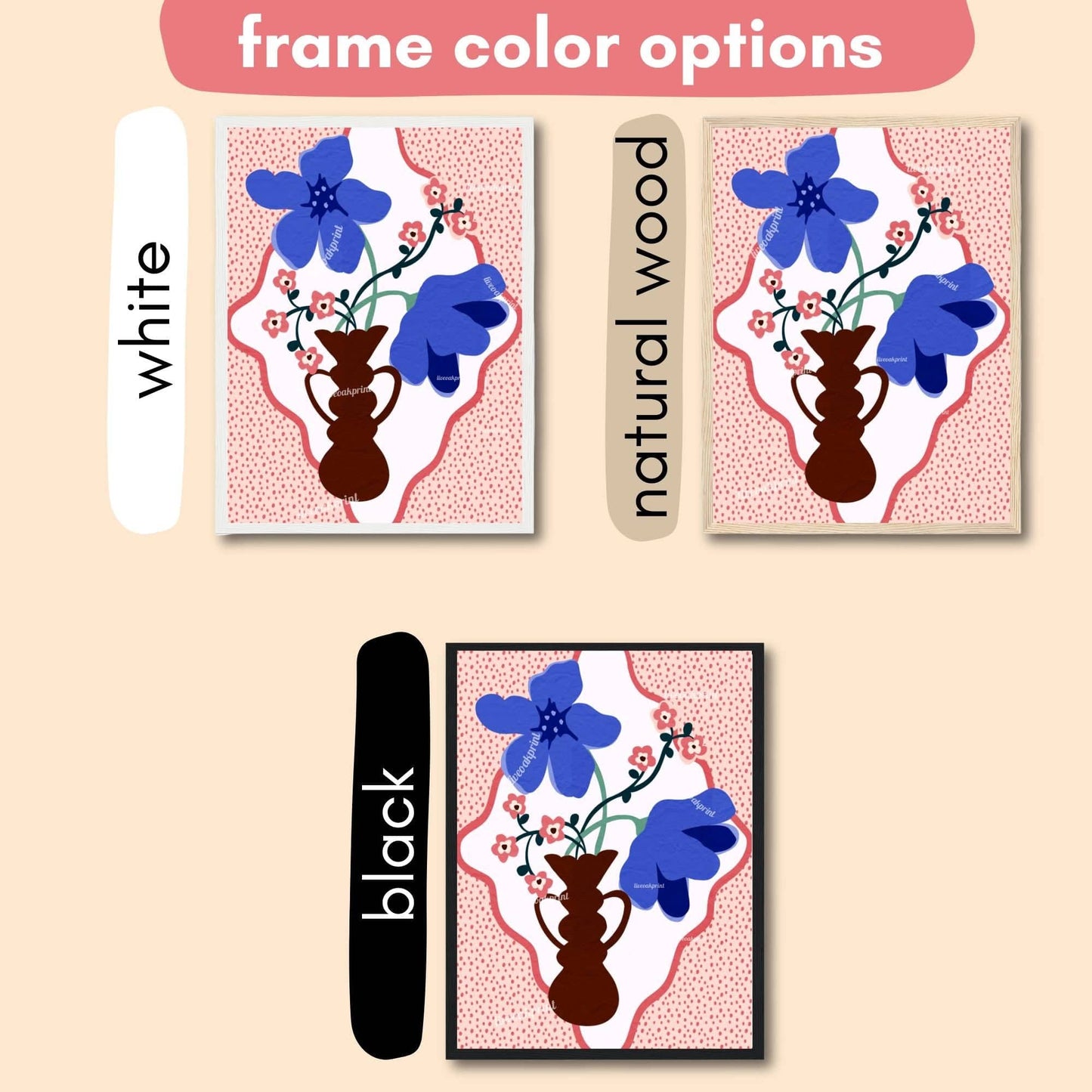 Modern Floral Vase Print