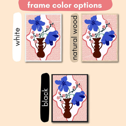Modern Floral Vase Print