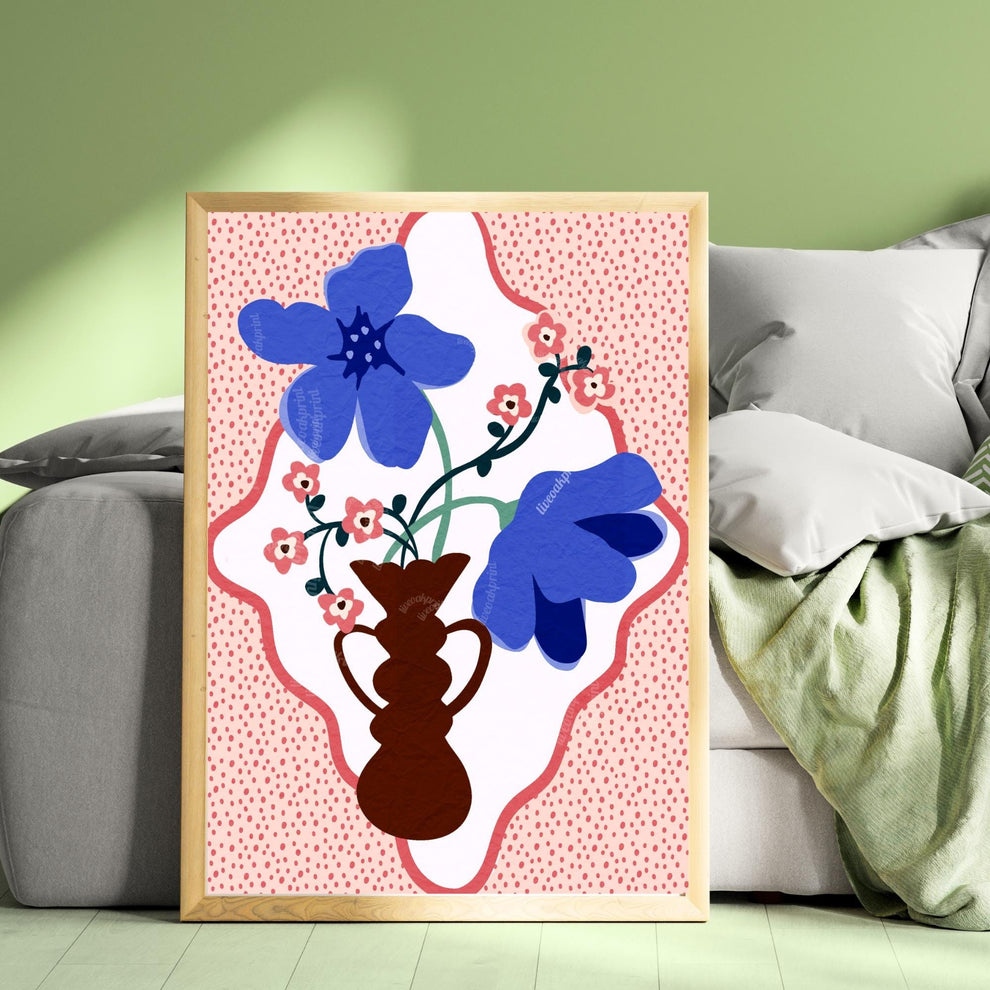 Modern Floral Vase Print