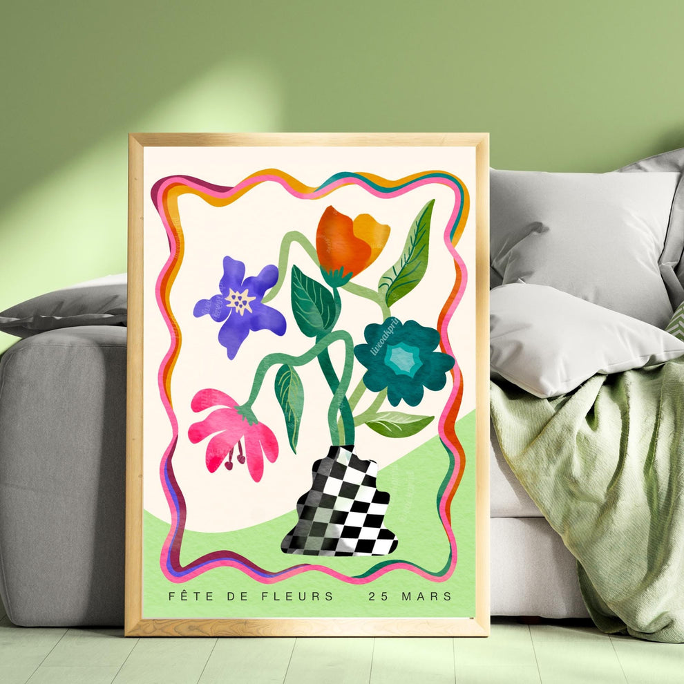 Festival of Flowers Sign – Dopamine Decor Vase