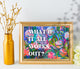 What If It All Works Out Art Print – Bold Maximalist Wall Art – Disco Aesthetic – Horizontal Motivational Poster – Vibrant Over Couch Art