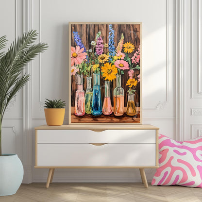 Flasks, Test Tubes & Wildflowers