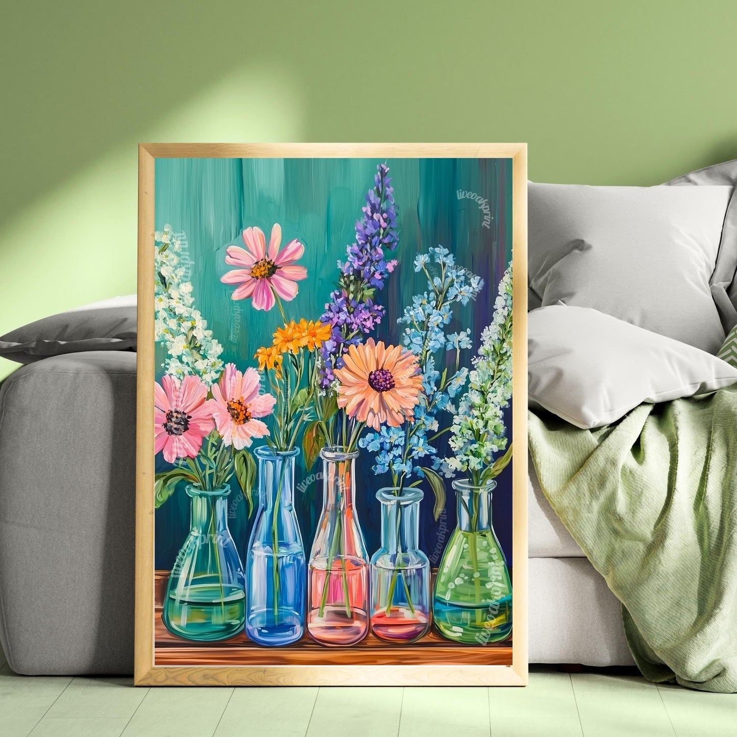 Flasks, Test Tubes & Wildflowers