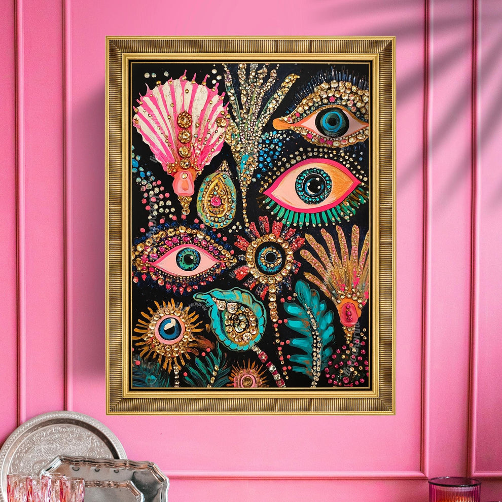 Underwater Eyes Art Print – Psychedelic Eye Art Print