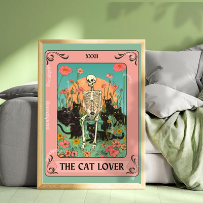 The Cat Lover Tarot Card