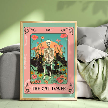 The Cat Lover Tarot Card