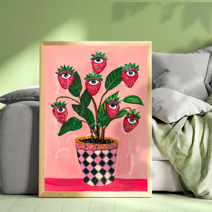 Strawberry Wall Art