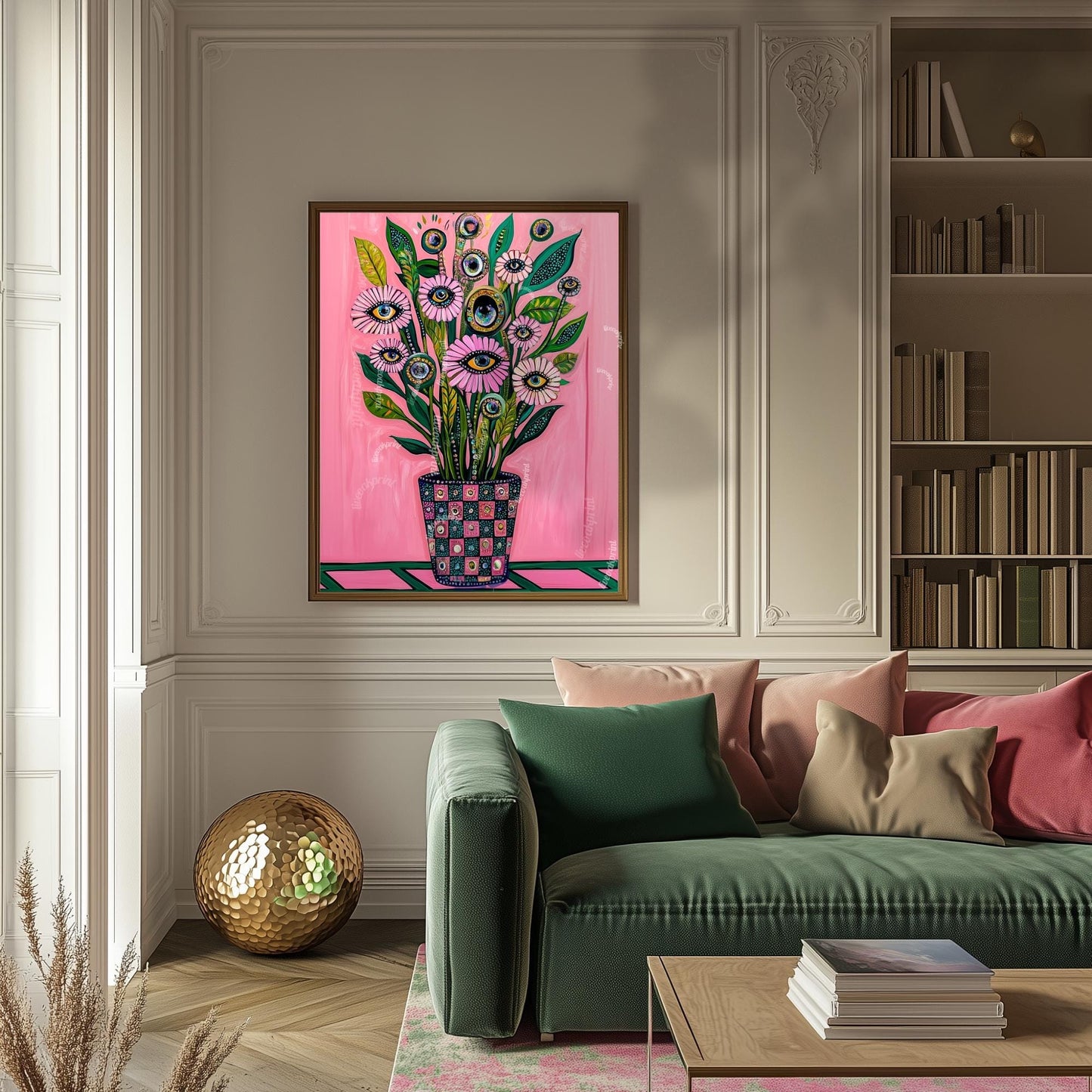 Pink Flower Wall Art
