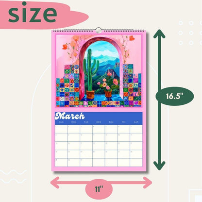 Dopamine Decor Academic Wall Calendar 2025–2026 – July Start Mid Year Planner – School Year Wall Art – Teacher Gift – Colorful Calendar