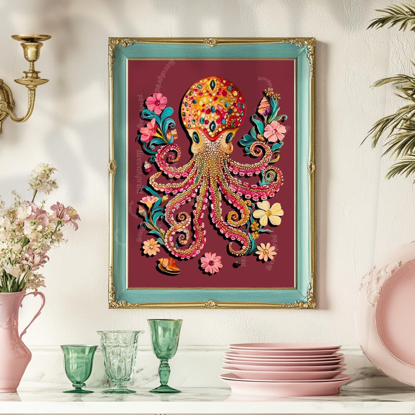 Octopus Art Print