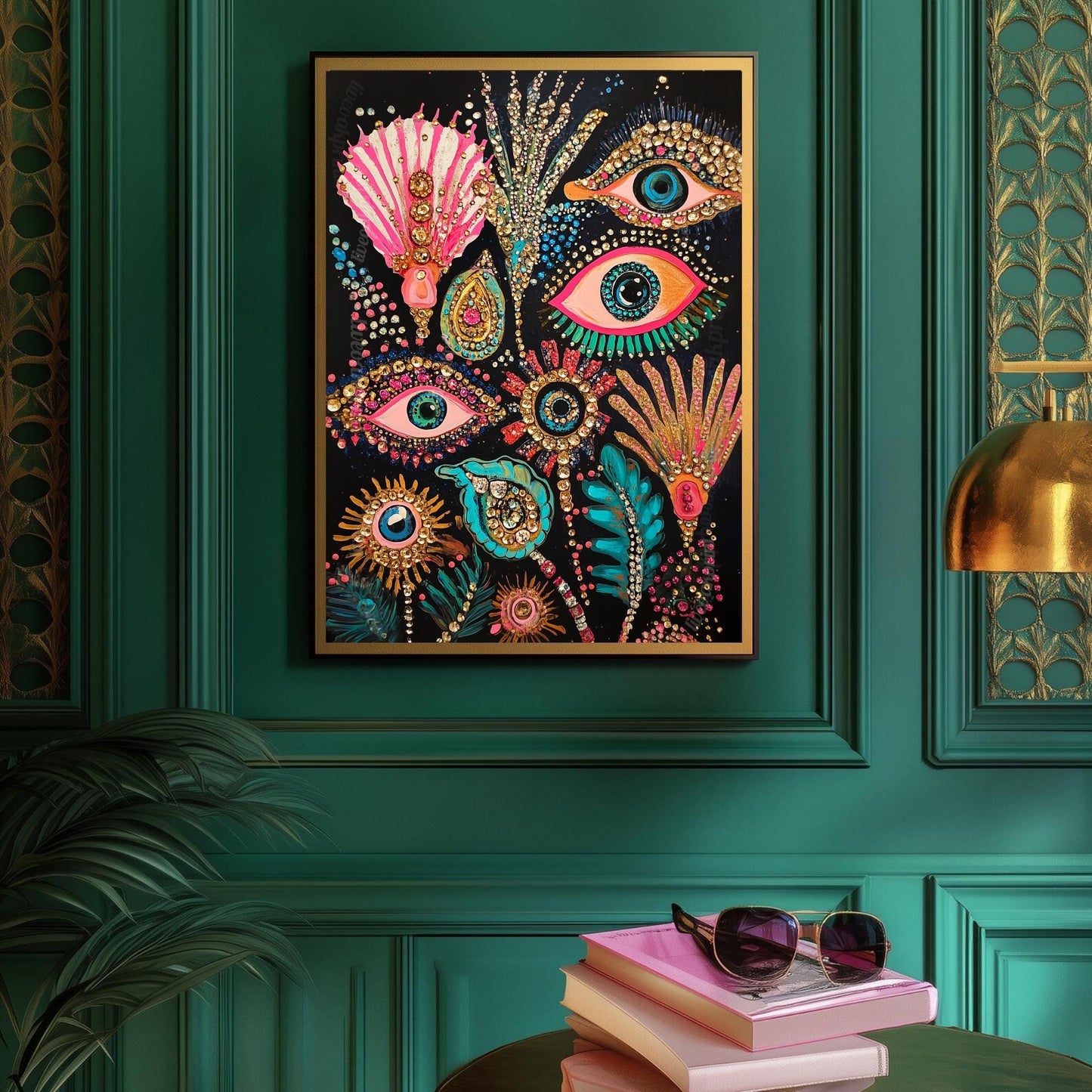 Underwater Eyes Art Print – Psychedelic Eye Art Print