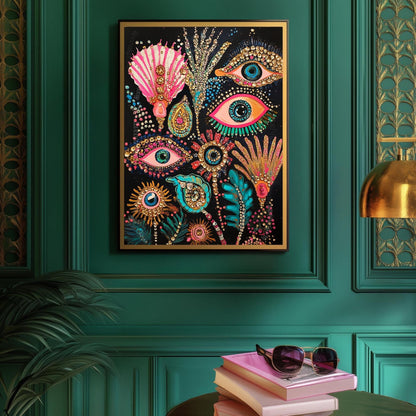 Underwater Eyes Art Print – Psychedelic Eye Art Print