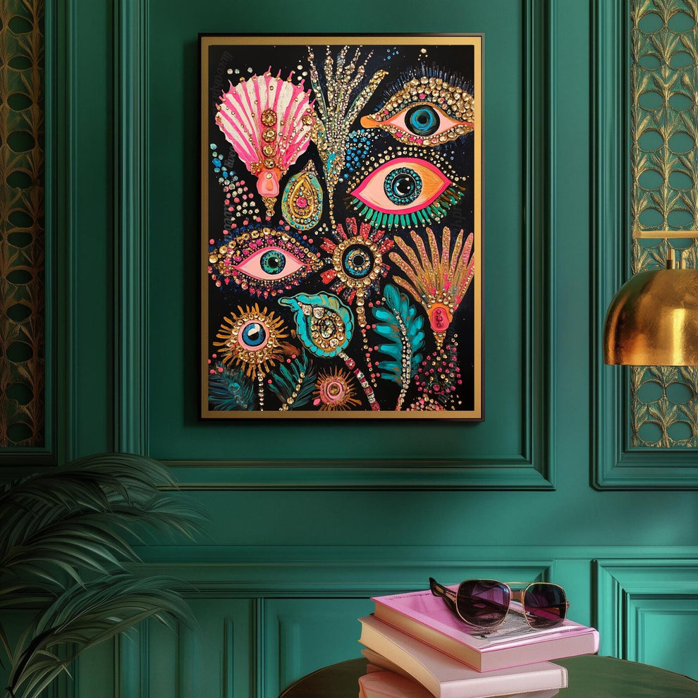 Underwater Eyes Art Print – Psychedelic Eye Art Print