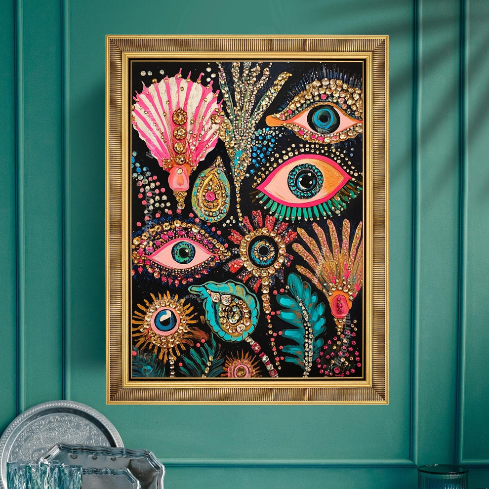 Underwater Eyes Art Print – Psychedelic Eye Art Print
