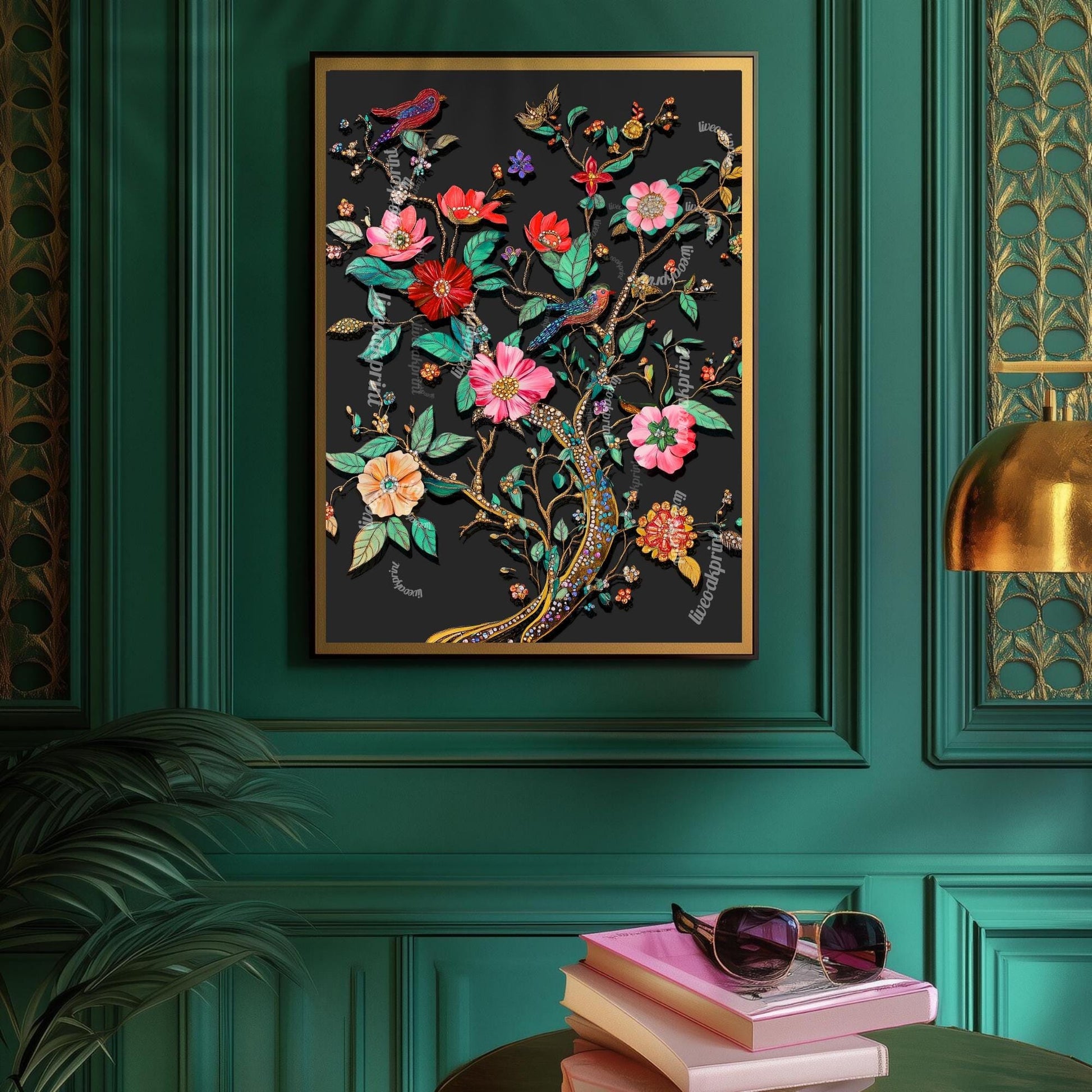 Vintage Bird Wall Art – Exotic Bird Print – Forest Art Print