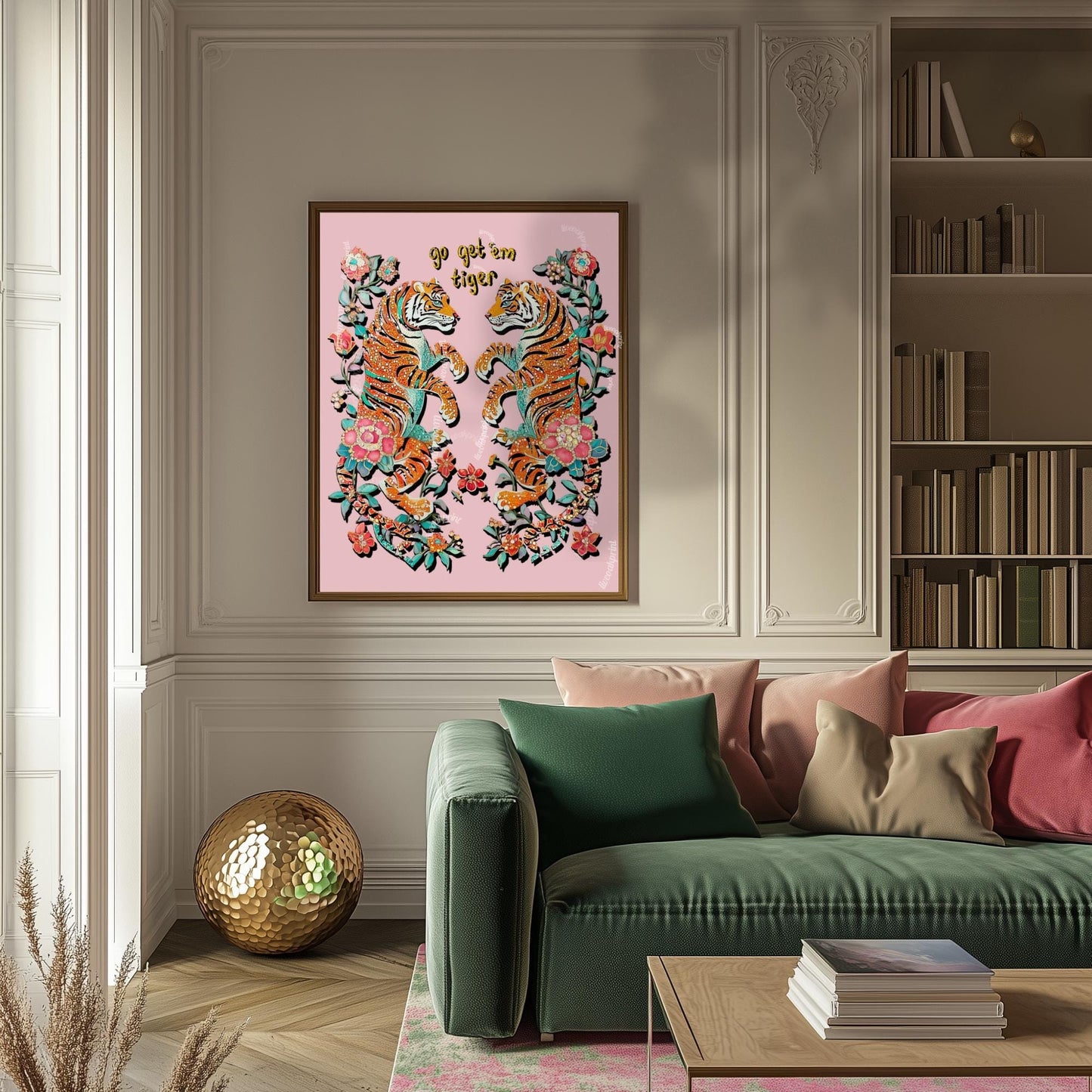 Pink Tiger Wall Decor