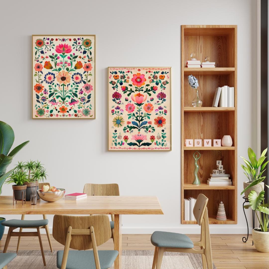 Set Of 2 Mexican Art Prints