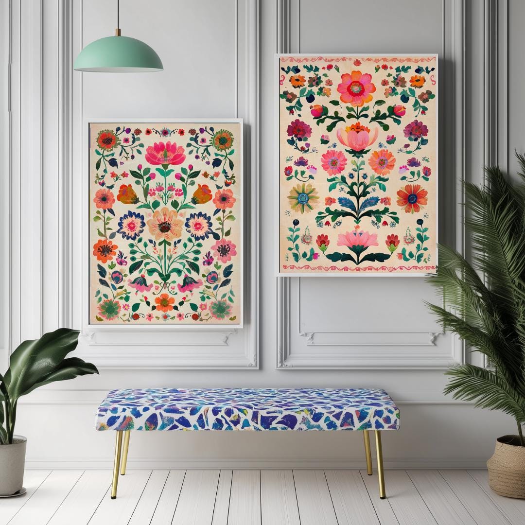 Set Of 2 Mexican Art Prints