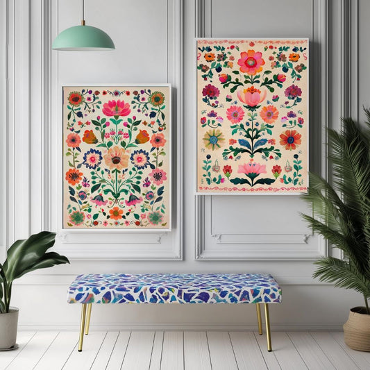 Set Of 2 Mexican Art Prints