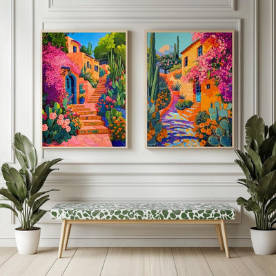 Set Of 2 Mexican Wall Art
