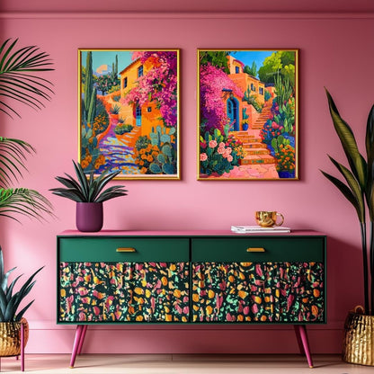 Set Of 2 Mexican Wall Art
