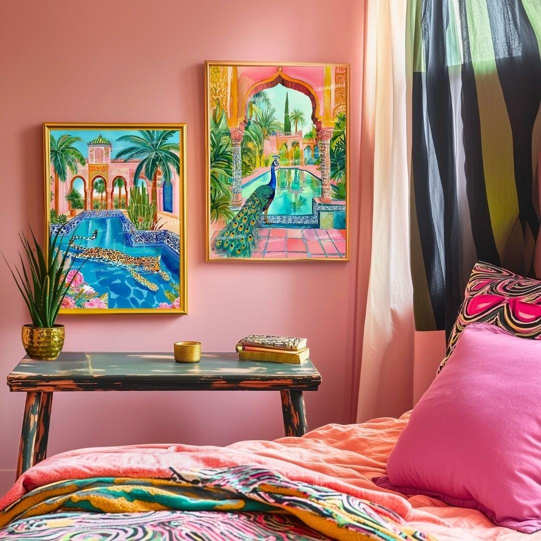 Set Of 2 Tropical Wall Decor