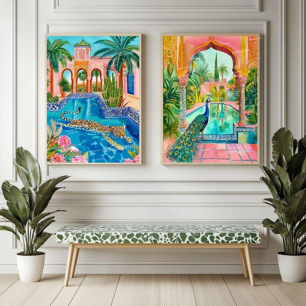 Set Of 2 Tropical Wall Decor