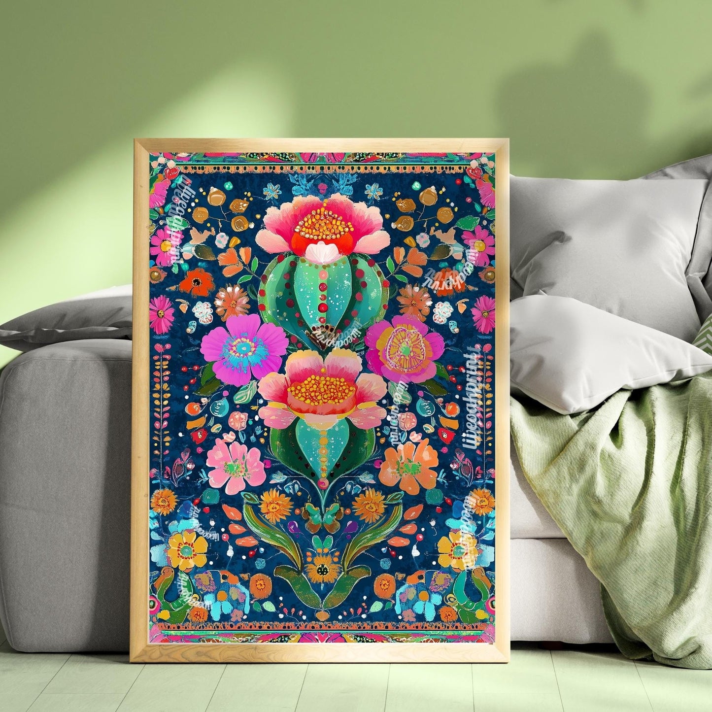 Maximalist Cactus Wall Art