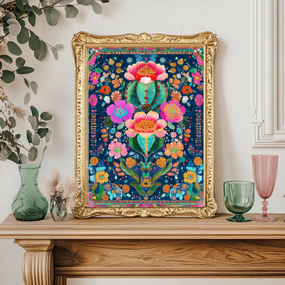 Maximalist Cactus Wall Art