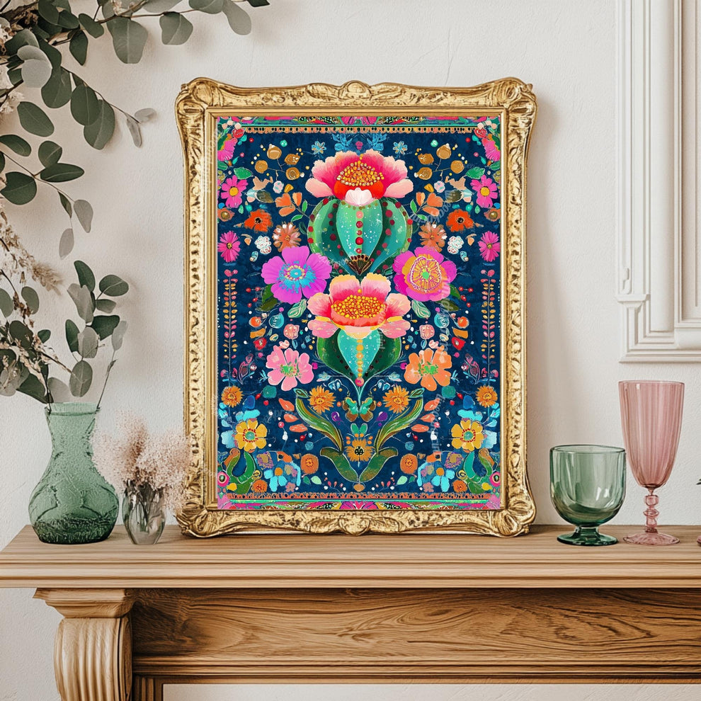 Maximalist Cactus Wall Art