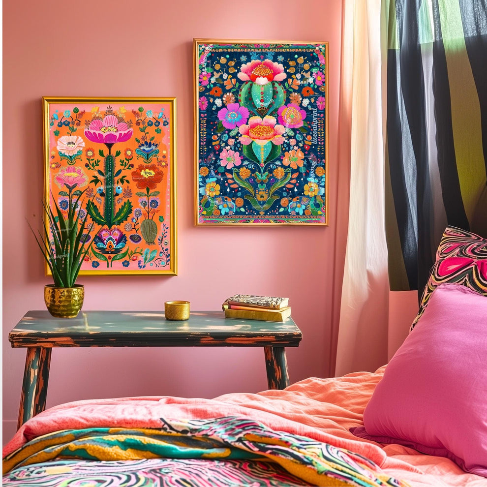 Maximalist Cactus Wall Art