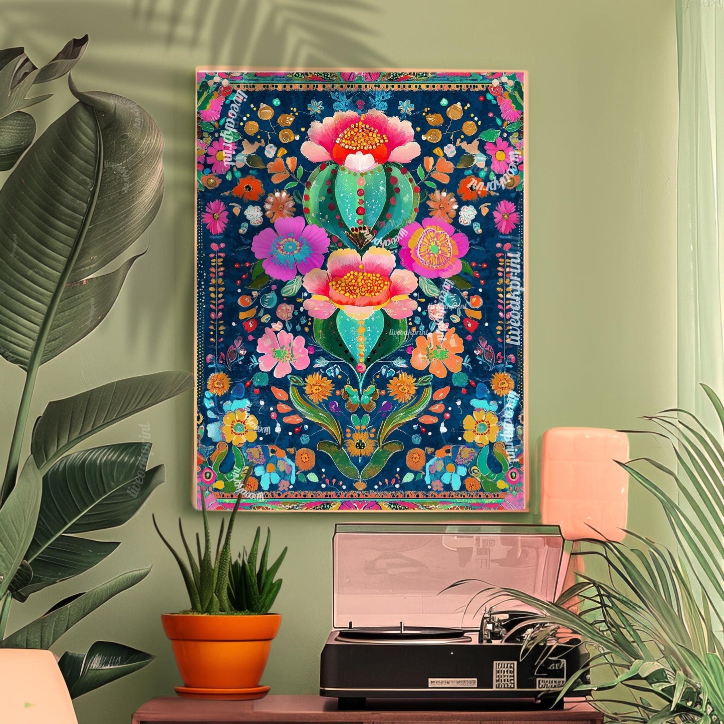 Maximalist Cactus Wall Art